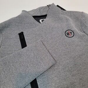 Ogio Tech Fleece Performance Funnel Zip Jacket Gray Size Medium NWT B|T Logo